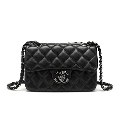 Genuine Leather Quilted Small Square Bag New Women's Versatile Crossbody Bag Summer Shoulder Bag 2026 - Thumbnail 8