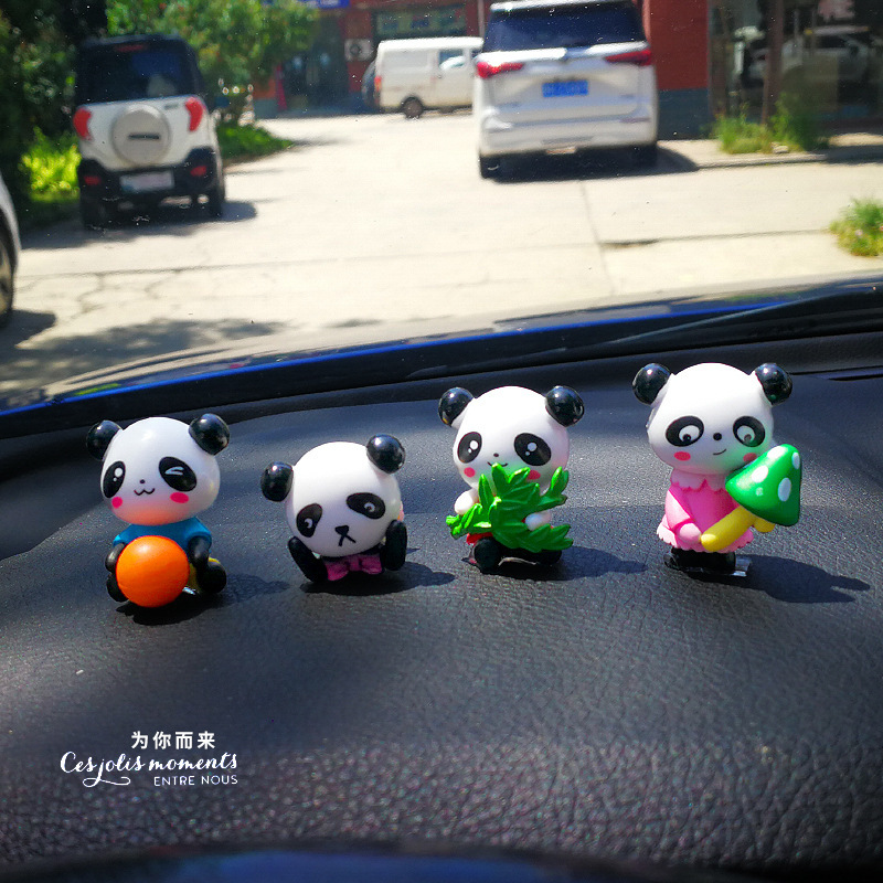 Lindo panda rojo accesorios de decoración de automóviles muñeca diosa celebridad de Internet muebles de consola central de automóviles accesorios de automóvil