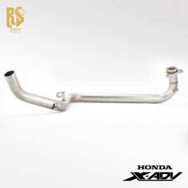RS适用于X-ADV750竞技走街通勤赛道改装前中段钛合金碳纤维排气管