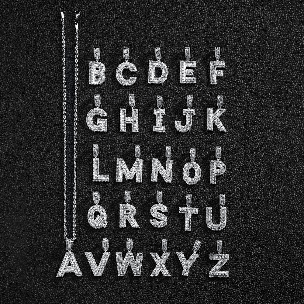 Hip-hop cross-border colgante de letras azúcar de cristal collar de zircon explosión ins joyería personalizada nicho diseño colgante para hombres y mujeres