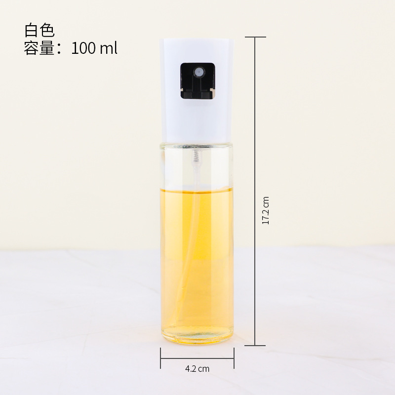 批发新款马卡龙喷油瓶喷雾玻璃按压不挂油家用厨房玻璃烧烤调料瓶|undefined