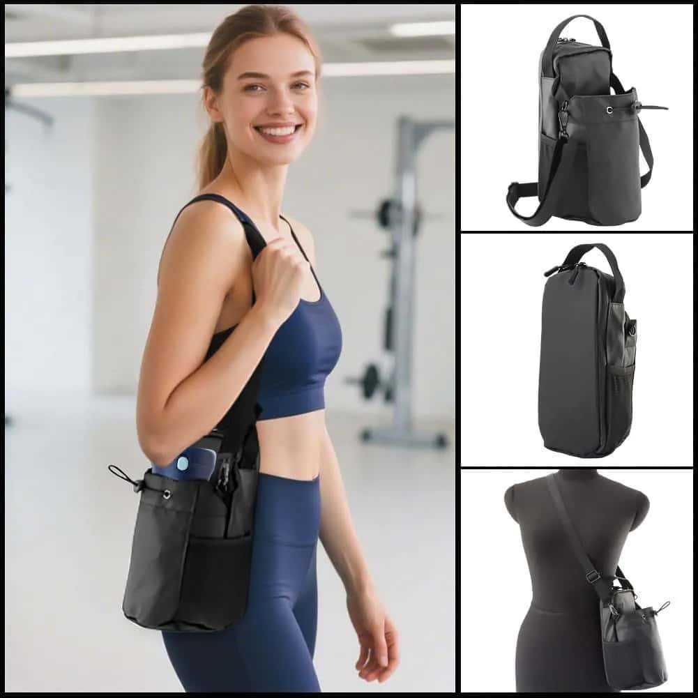 Fitness bolsa de hervidor de agua de absorción de gran capacidad de almacenamiento de llaves de teléfono móvil portátil bolsa de absorción de travesía inclinada bolsa de fábrica al por mayor