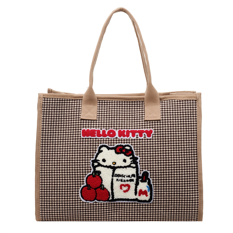 Bolsa de estilo coreano para mujeres de viaje de alta capacidad nicho sensación de cartón de dibujos animados bolso de hombro de mil pájaros