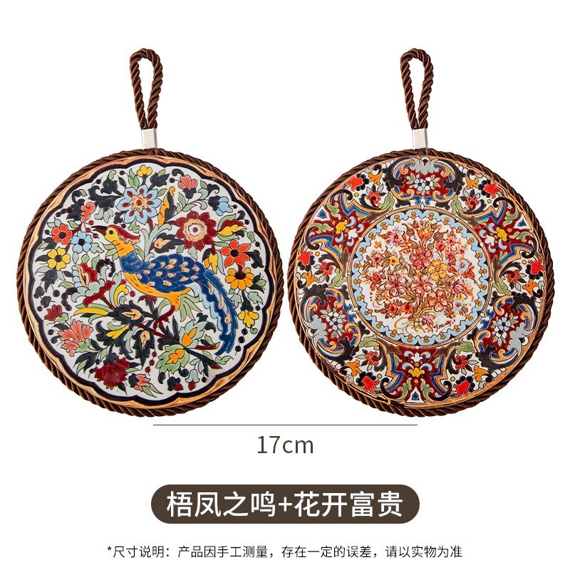 复古隔热垫耐高温砂锅防烫垫珐琅锅垫子陶瓷新中式餐桌防滑餐盘垫|undefined