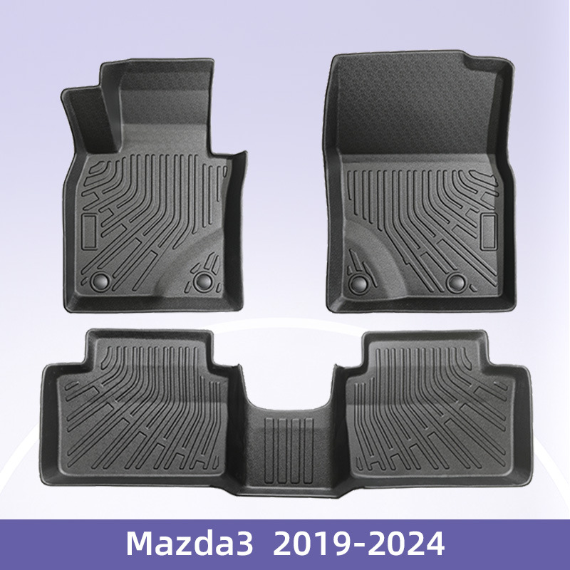 Aplicable a Mazda3 Mazda3 Combustible 2019 - 2024 3D todo el tiempo material TPE almohadilla para los pies almohadilla del maletero