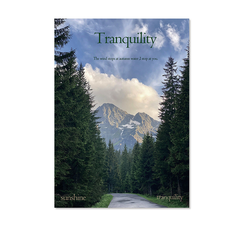 三张文艺海报哑光质感加厚白色牛皮纸装饰酒吧宿舍墙壁纸贴画