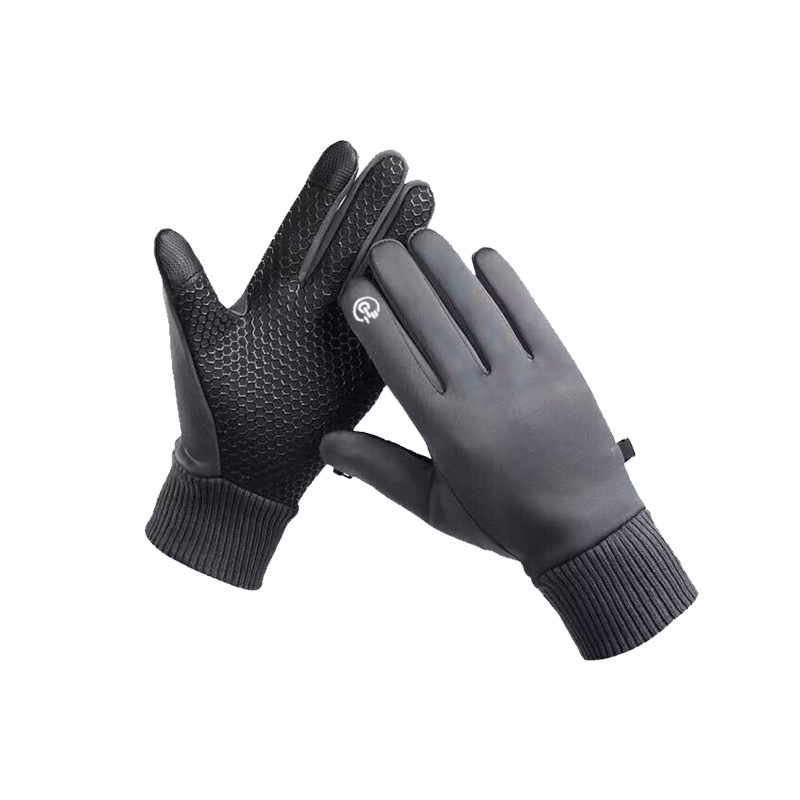 Gloves Motorcycle riding warm windproof waterproof winterproof fleece gloves full finger touch screen_voghion.com