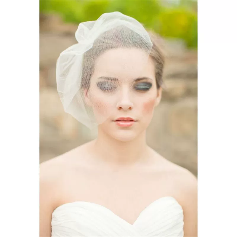 (Cross-border trading), bride's veil, short brush for face, 2020