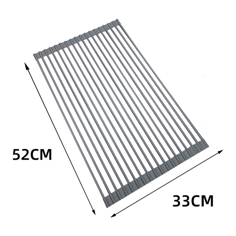52*33cm 18개의 둥근 튜브-진한 회색