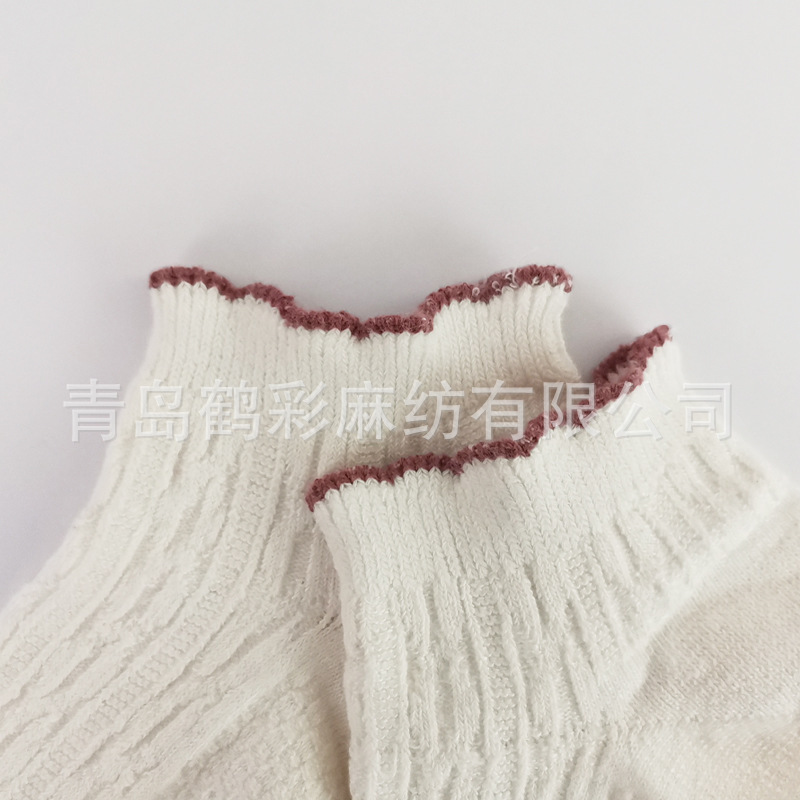 女性のレースの木の耳元の漢麻のソックスは通気性があります。|undefined