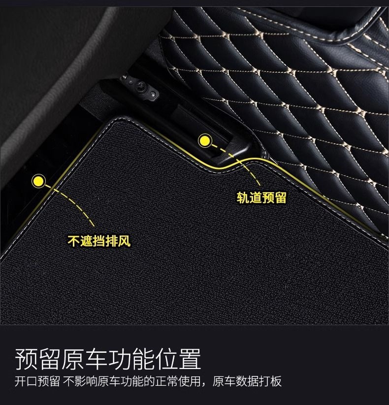 Single-piece car floor mat for the driver's seat, single wire loop car floor mat, fully enclosed for the driver's seat
