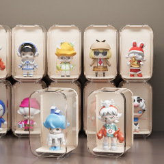 ブラインドボックス収納展示棚デスクトップバブルマット展示棚透明防塵アクリル人形手作り収納ボックス