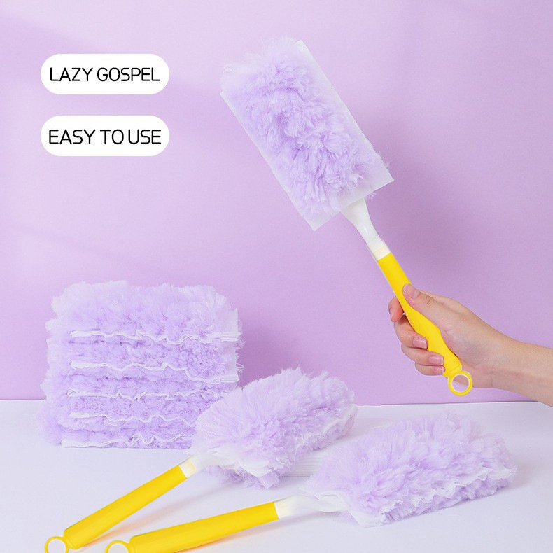 Cross-border generation of double-sided 360 electrostatic dust duster suitable for Swiffer dust duster household cleaning car dust sweep