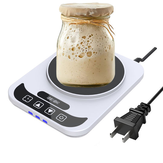 Sourdough Yeast Fermenter Heater 70-100 ° F Precise Thermostatic Coaster 12-Hour Timer Switch