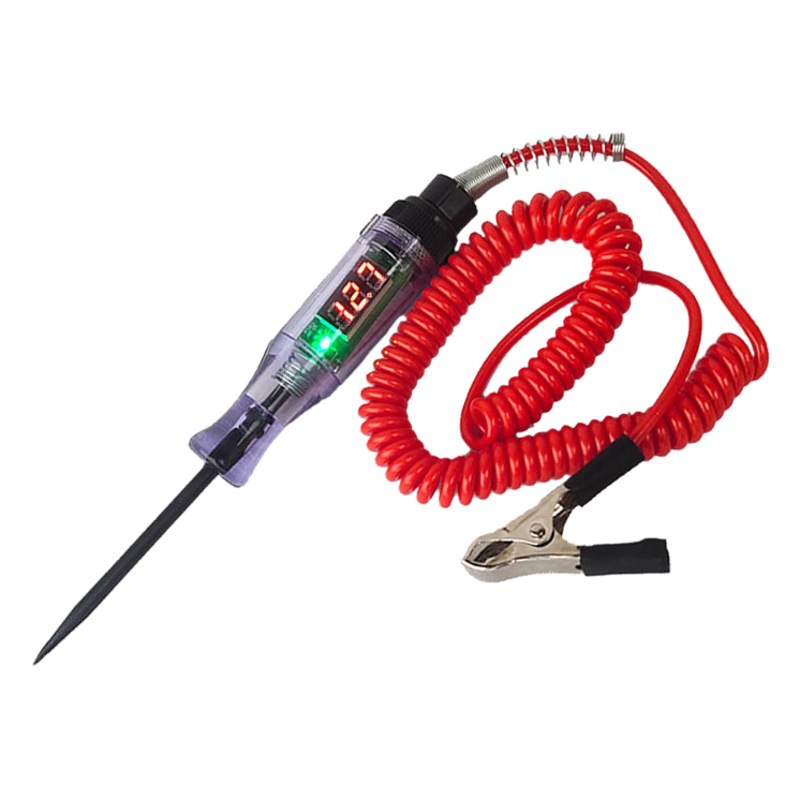 Probador Eléctrico Digital para Coche – Rango 3-24V, Ideal para Electricistas o Reparaciones
