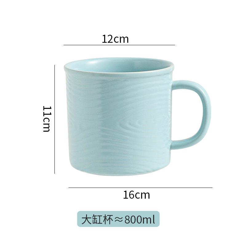 Hermosas tazas de Navidad pintadas a mano creativas lindas tazas de cerámica esmaltadas con tazas de dibujos animados de color con cucharas tazas de desayuno