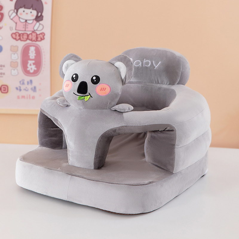 Asiento de bebé anti-caída juguetes de peluche anti-rollback dibujos animados bebé aprendiendo a sentarse en un pequeño sofá al por mayor artefactos mágicos para niños