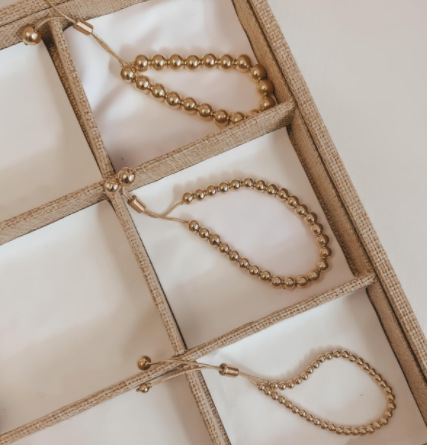 Copper Chain Material 1 Piece Quantity Casual, Shopping Occasion Elegant Round Gold Plated Imitation Pearl Copper Wholesale Drawstring Bracelets