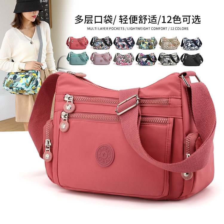 Autumn nylon universal capacious one-shoulder bag for leisure