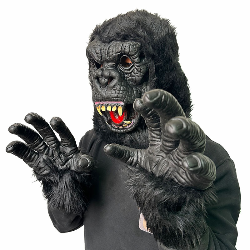 ゴジラ対キングコング ヘッドギア 恐竜キングマスク フルフェイス周辺機器 コス ハロウィン ホラー 面白い