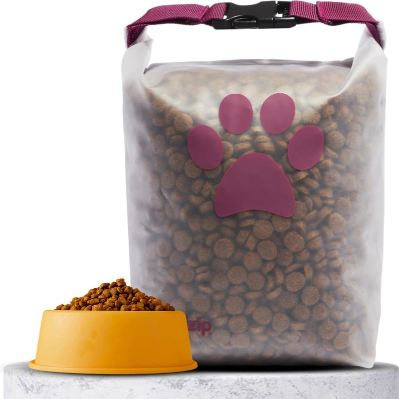 Сумка для хранения корма для домашних животных, сумка для хранения корма для собак и кошек, герметичная, влагонепроницаемая, многофункциональная портативная сумка большой емкости, экологически чистая и портативная.