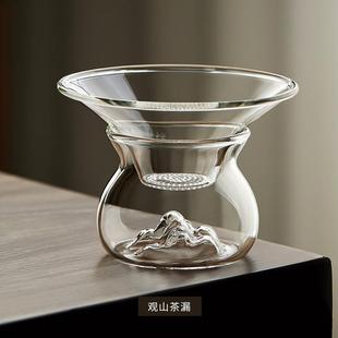 Creative Taiwan Tea Set Accessories Tea Funnel Heat-Resistant Glass Tea Tea Filter Tea Filter Tea Filter