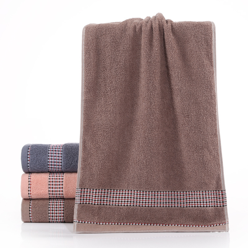 Soft Absorbent Face Towel Plain Colour Comfortable Daily Use_voghion.com