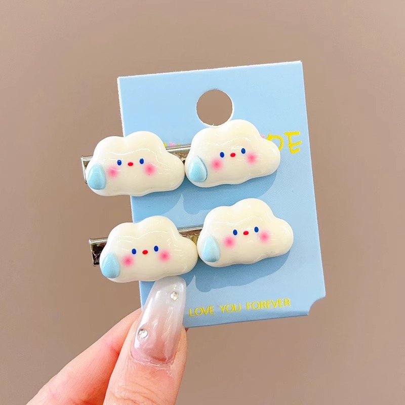 Klein azul rasgado cabello mar pinza de pelo lateral 2024 nuevo clip de alta gama tocado de frente de mujer clip de borde infantil