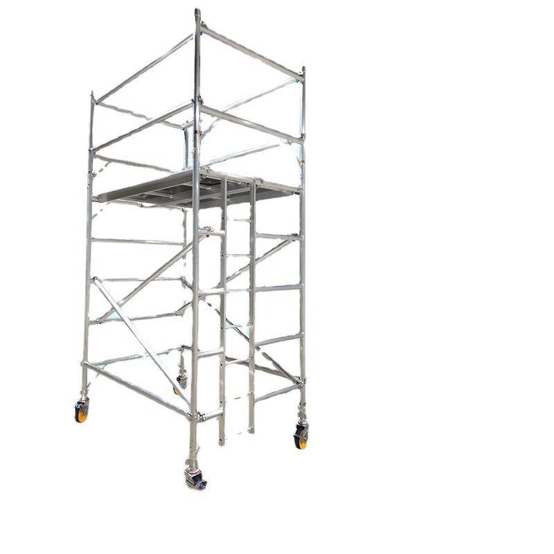 单双宽铝合金脚手架厂家租售带梯脚手架登高移动式脚手架现货批发
