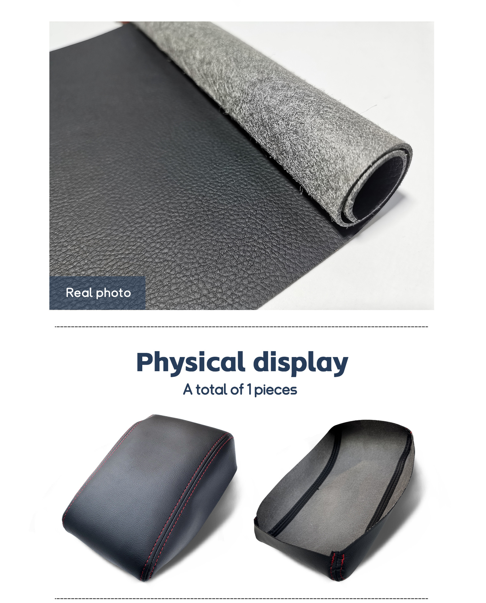 Suitable for Vw Touran04-15 Volkswagen Touran Armrest Box Leather Cover Protective Cover Modification and Refurbishment Factory Supply
