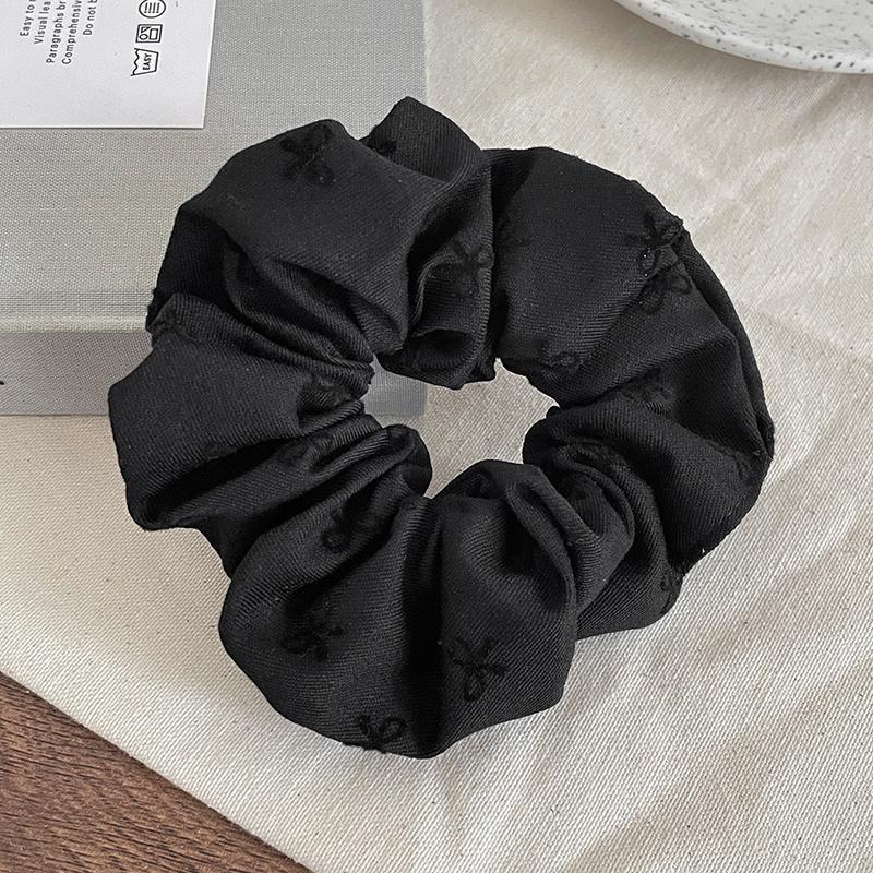 Perlas de terciopelo de alta sensación, anillo de cabello de intestino grande, temperamento femenino elegante, cuerda de cabello de cola de caballo baja, cuerda de cabello de alta elasticidad no dañada