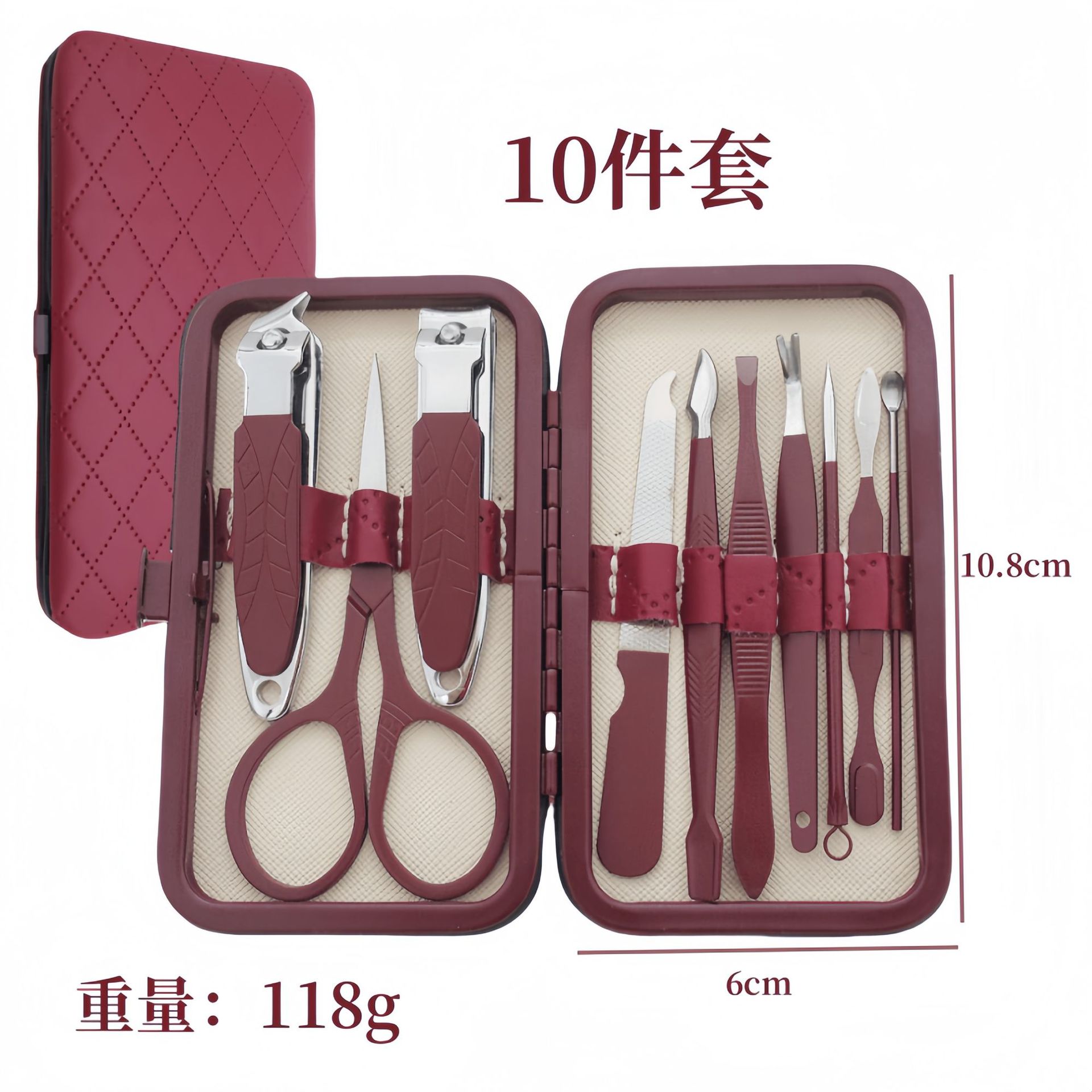 Red set, 10 pieces