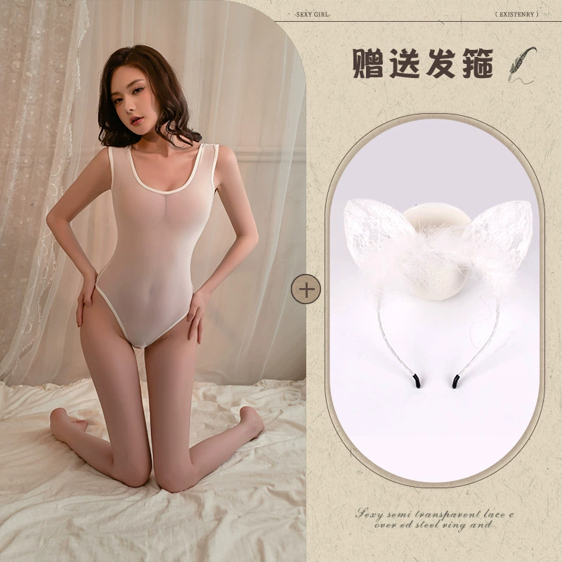 Подъем и поддержка полупрозрачного комбидресс/bodysuit: японский стиль нижнего белья/плавки с привлекательной поддержкой