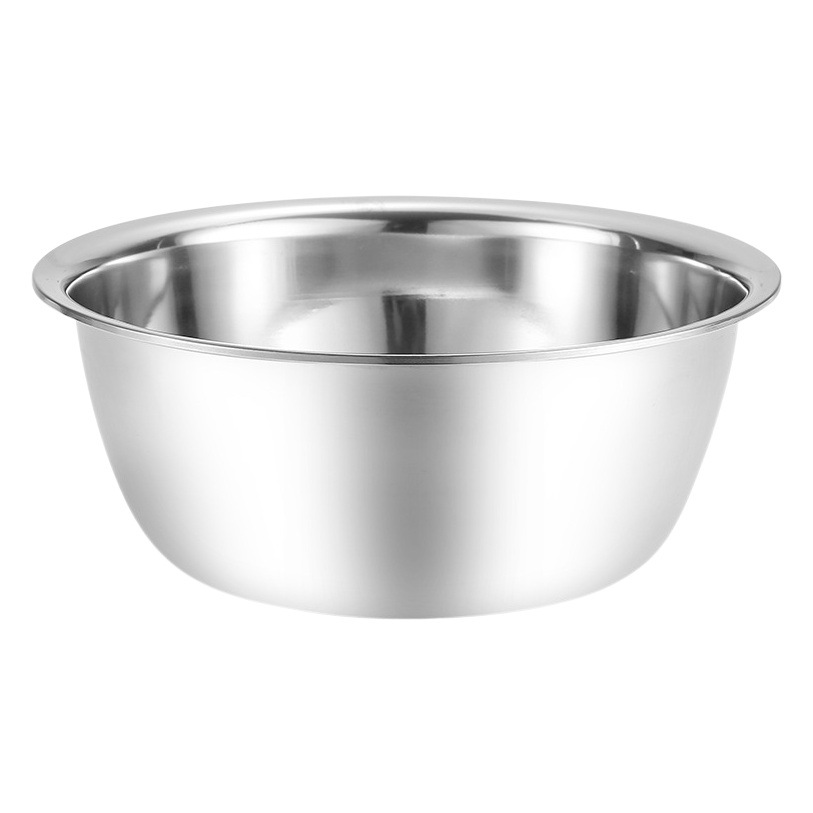 Suministro directo de fábrica engrosada cuenca de acero inoxidable no magnético reverso tanque de condimento para hornear tazón de huevo profundización cuenca de lavado de vegetales al por mayor