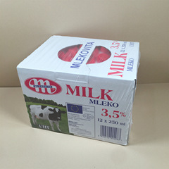 フル12本ポーランド妙可維Mlekovita妙維塔全脂滅菌純牛乳朝食ミルク250ML