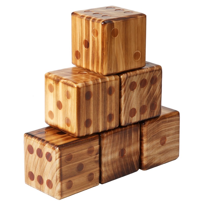 dados transfronterizos dados de madera piezas de madera accesorios de juguetes de madera dados de ocho caras dados de doce caras fábrica directa