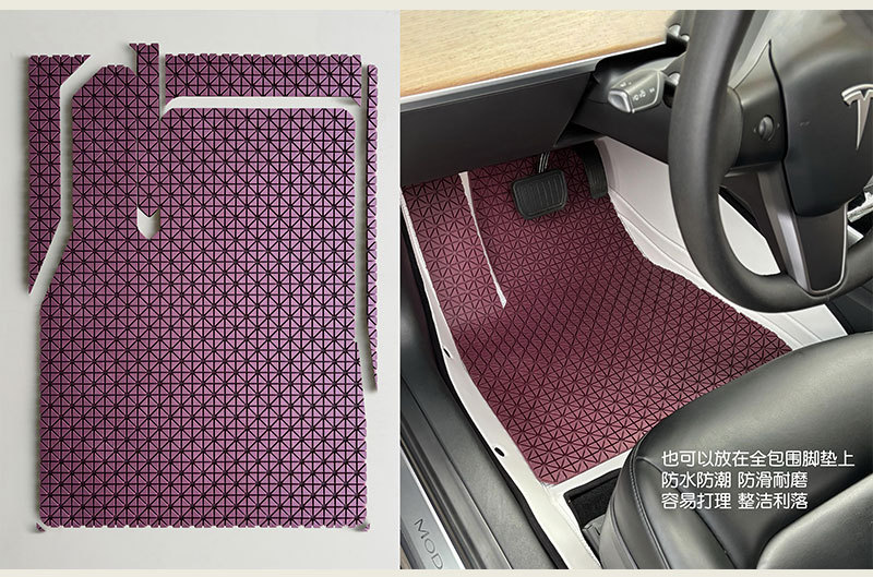 Main driving TPE car mat new energy universal any model of environmental protection rubber can be cut easy to clean wear