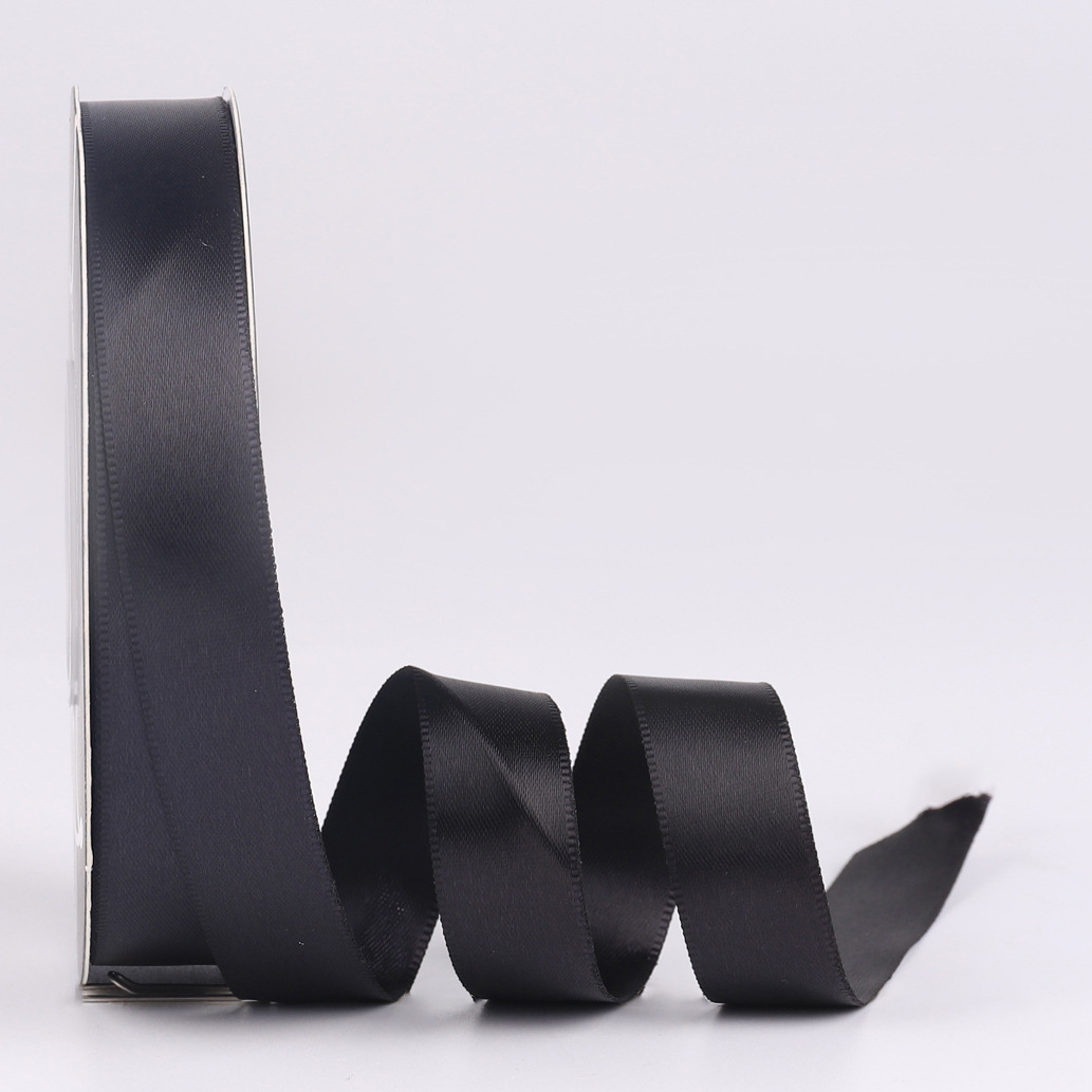 2,5 cm cinta de poliéster de doble cara al por mayor bolsa hecha a mano de bricolaje materiales de flores embalaje mate lavado bolsa de algodón cinta de la flor