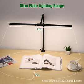LED护眼夹子台灯全光谱学习专用灯学生宿舍阅读灯