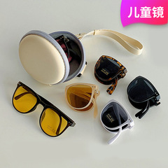 Folding sunglasses children's sunglasses boys summer UV protection 2022 baby glasses Korean style girls sun visor