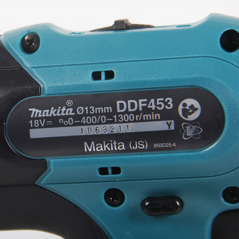 18V litio recargable destornillador de perforación de mano DDF453 destornillador eléctrico herramienta eléctrica DD