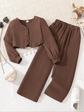 Z 94822 Front Button Vest and Pants Set ǰ�۱��ĳ�����װ