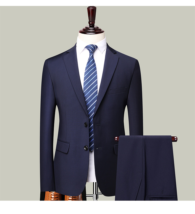 Traje de primavera y otoño para hombres Traje de tres piezas slim fit de estilo coreano para hombres Mejor hombre traje casual de negocios para hombres Ropa formal profesional