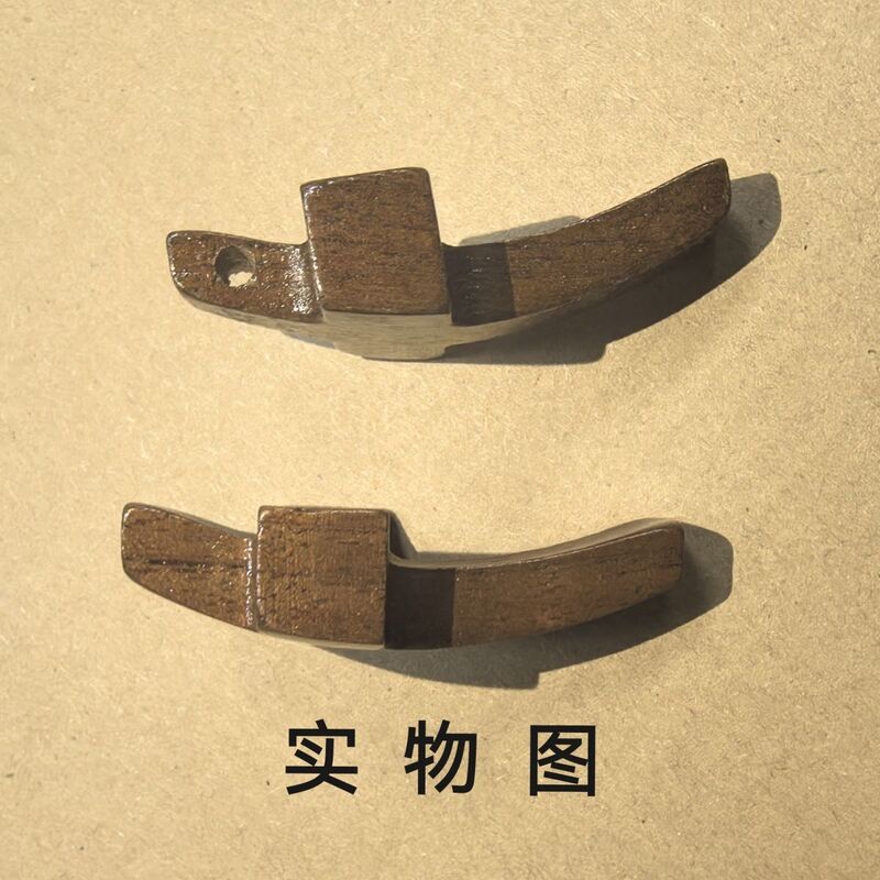 跨境爆品木质十字架教堂复活节手把件美式胡桃木手把件拇指十字架|undefined
