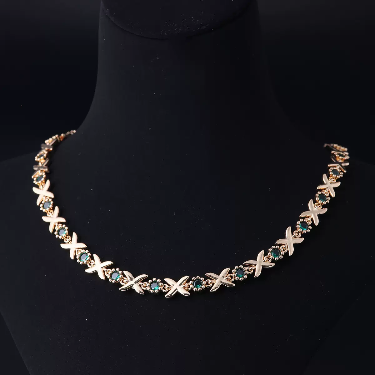 中古vintage高级感时尚小众设计师青岛工厂批发十字轻奢项链女款