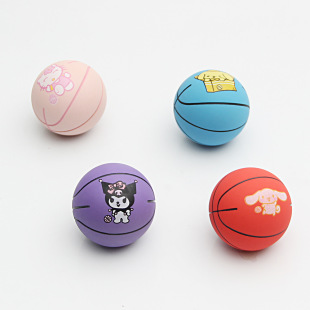 Elastic Ball Sanrio Hollow Cartoon Bouncing Ball Rubber Kuromi Cinnamoroll Children's Toy Rubber Elastic
