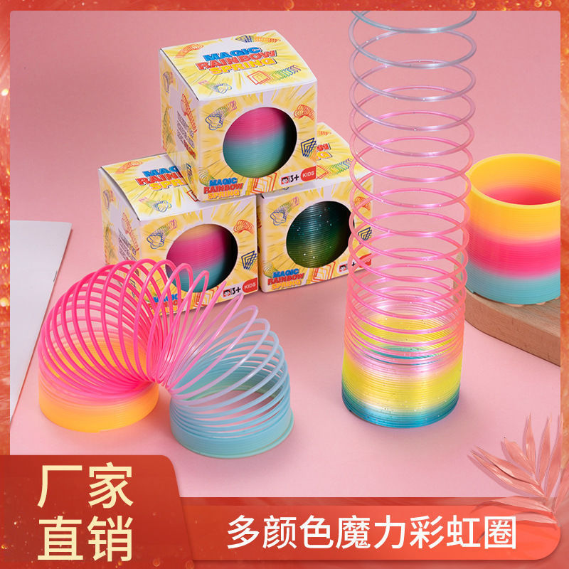 Rainbow Circle Colorful New Magic Rainbow Circle Stacking Circle Elastic Circle Large Spring Circle Baby Educational Early Learning Toy Rainbow Circle Colorful New Magic Rainbow Circle Stacking Circle Elastic Circle Large Spring Circle Baby Educational Early Learning Toy