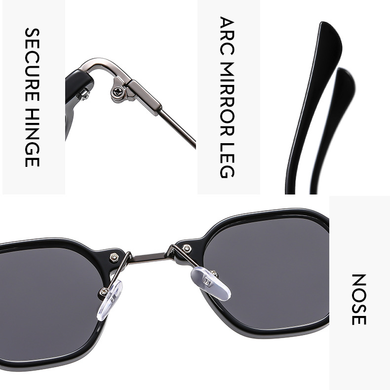 Square Hip-hop Sunglasses For Cycling Men Artistic Small Frame_voghion.com