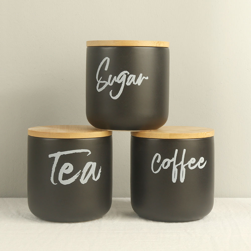 Bolsas de café al por mayor transfronterizas, bolsas de té, granos de café, cajas de almacenamiento de cerámica, tanques de sellado de cerámica