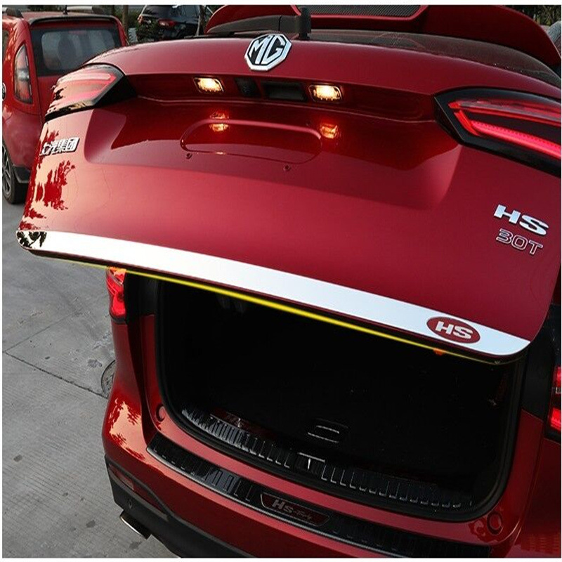 Suitable for 18-21 models of the MG HS, modified stainless steel tailgate trim, trunk bright strip, anti-scratch decorative strip